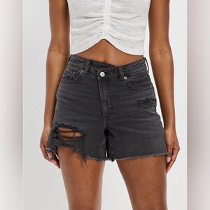 American Eagle NWT! Black Highest Rise Comfort Stretch Waistband Baggy Short